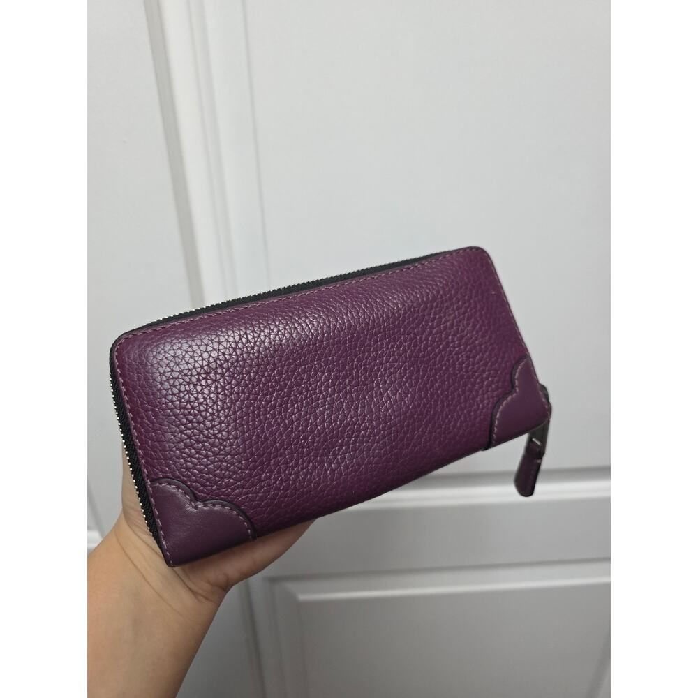 Marc Jacobs Standard Continental Haze Pebbled Leather Wallet - broken zipper - Picture 3 of 4